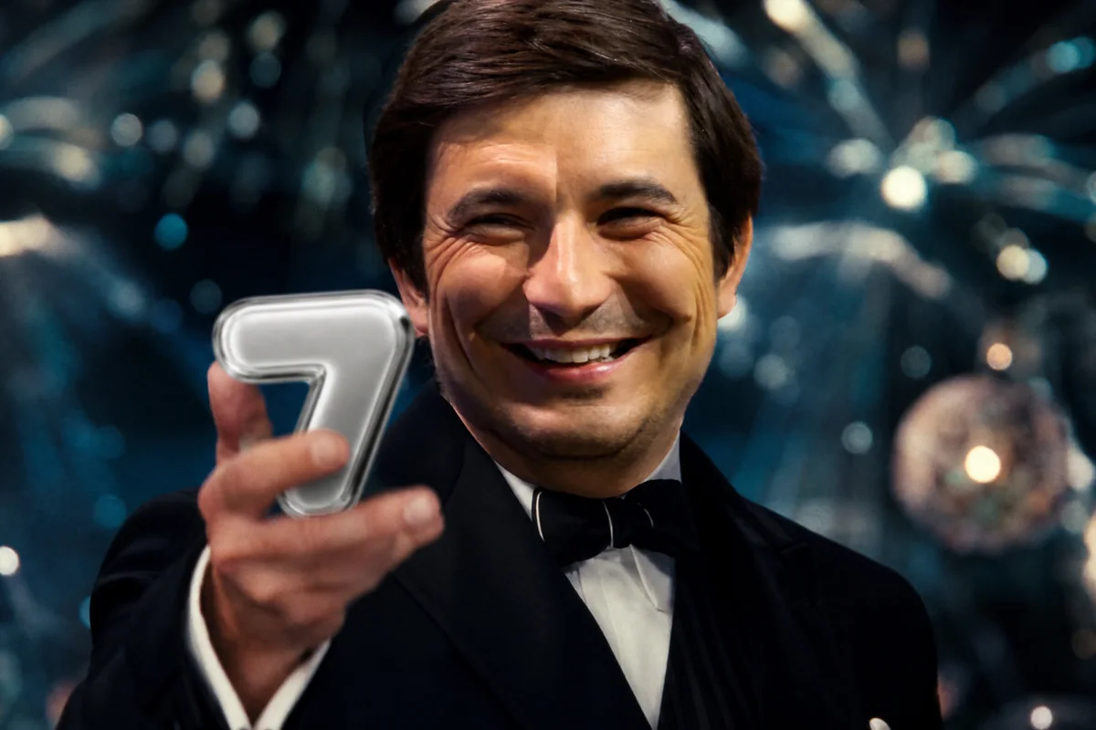 Leo cheers meme. Raising the chrome 7 like a toast.