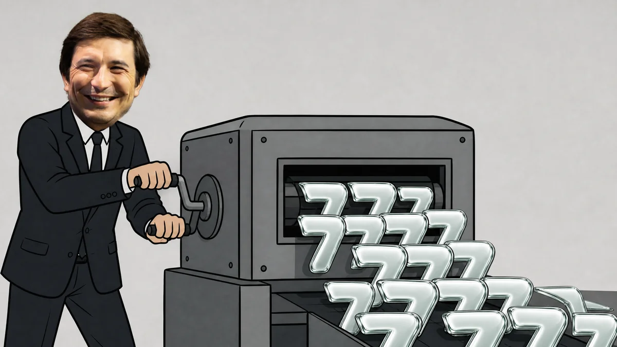 Money printer meme. The printer spits out chrome 7s.